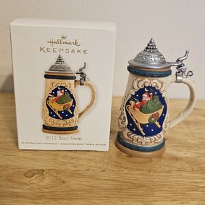 The Hallmark Keepsake Ornament Beer Stein German Style Santa Sleigh from 2012